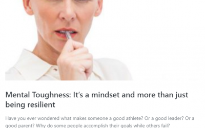 Mental Toughness: It’s a mindset and more than just being resilient