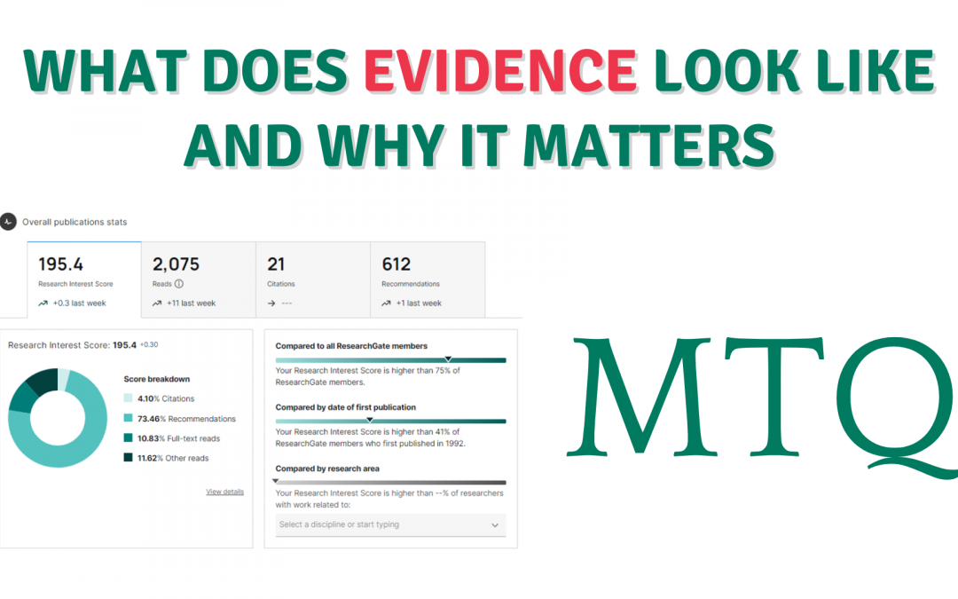 WHY REAL EVIDENCE MATTERS AND HOW MIGHT YOU RECOGNISE IT?
