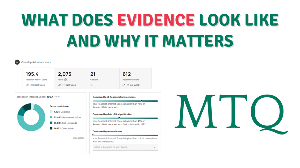 Why And Evidence WHY REAL EVIDENCE MATTERS AND HOW MIGHT YOU RECOGNISE IT? - AQR ...