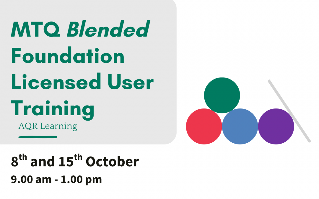 Blended MTQ Licensed User Training – October 2026