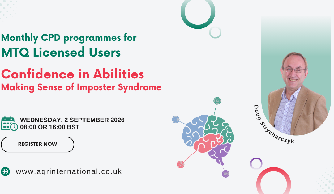 CPD Webinar – Confidence in Abilities: Making Sense of Imposter Syndrome